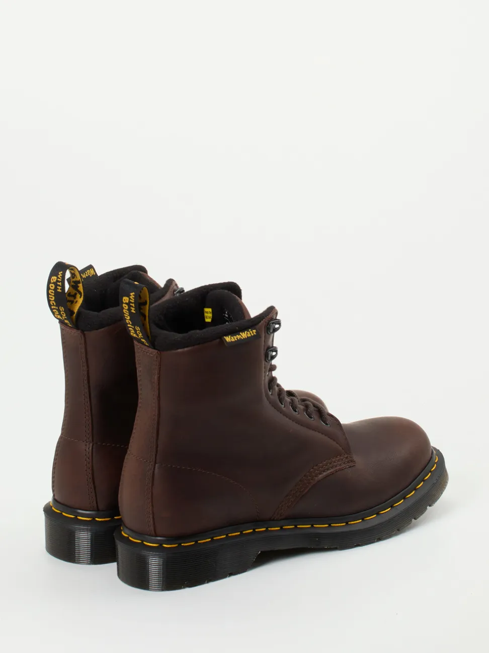Dr. Martens – Schnürboots aus Fettleder dunkelbraun