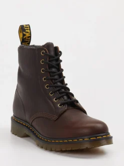 Dr. Martens – Schnürboots aus Leder in Braun