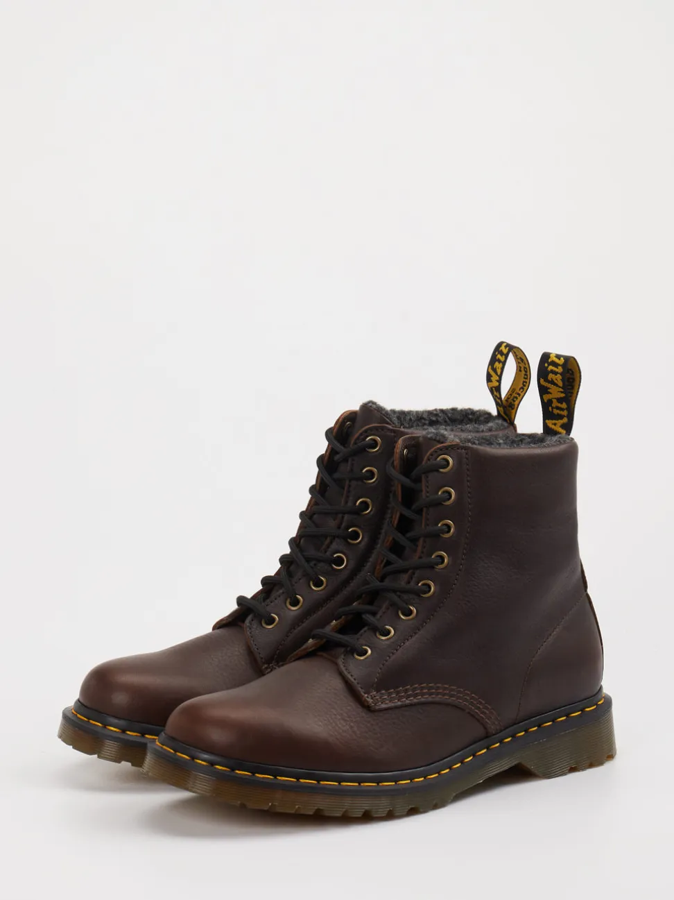 Dr. Martens – Schnürboots aus Leder in Braun