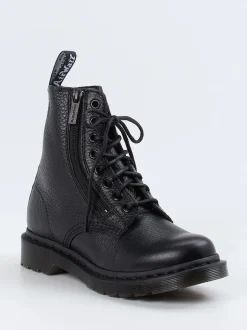 Dr. Martens – Schnürboots aus Kalbleder schwarz