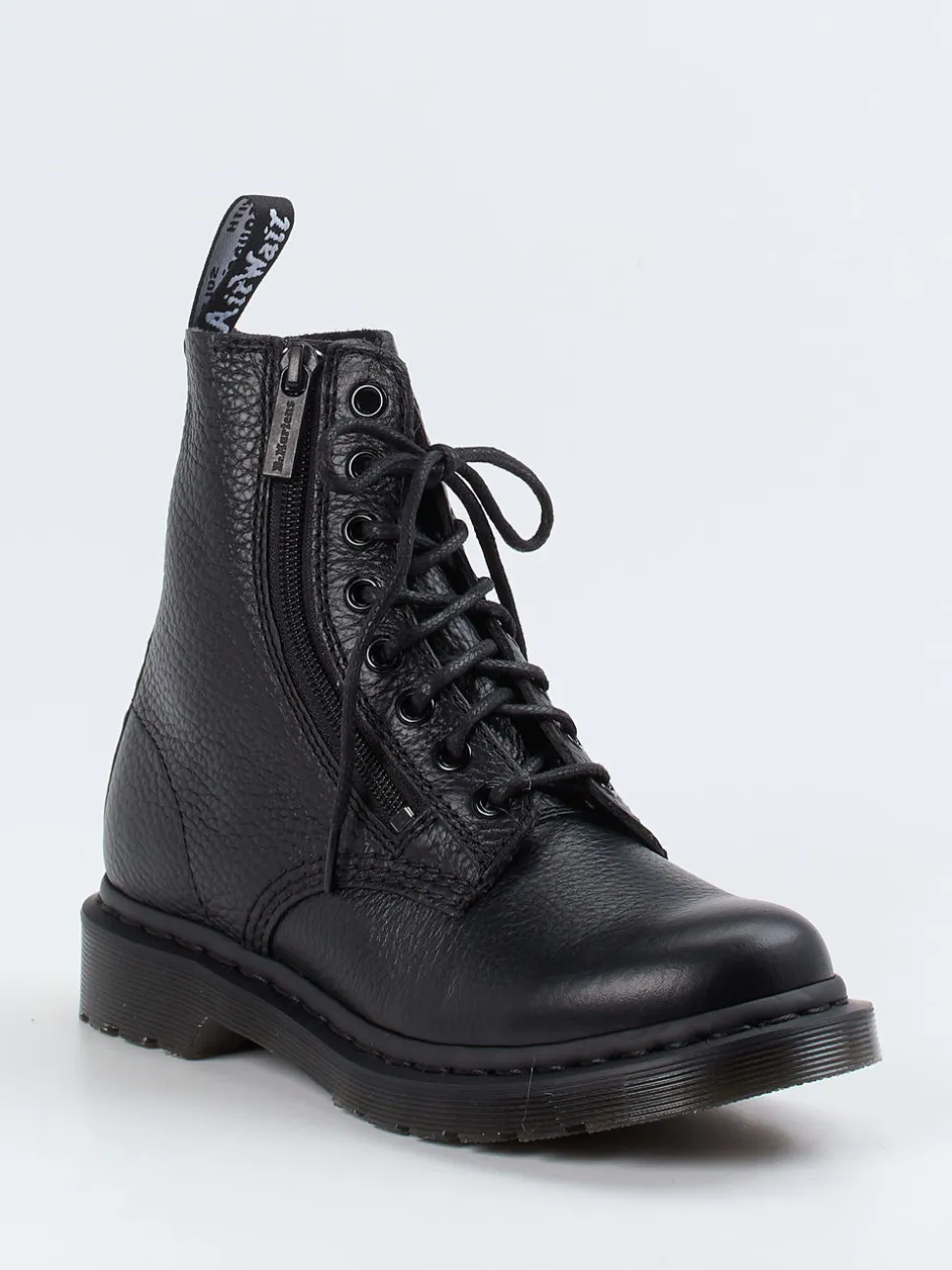 Dr. Martens – Schnürboots aus Kalbleder schwarz