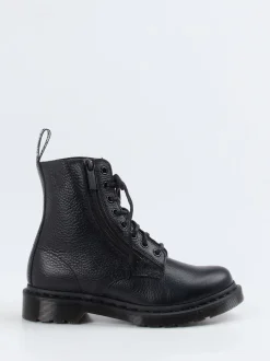Dr. Martens – Schnürboots aus Kalbleder schwarz