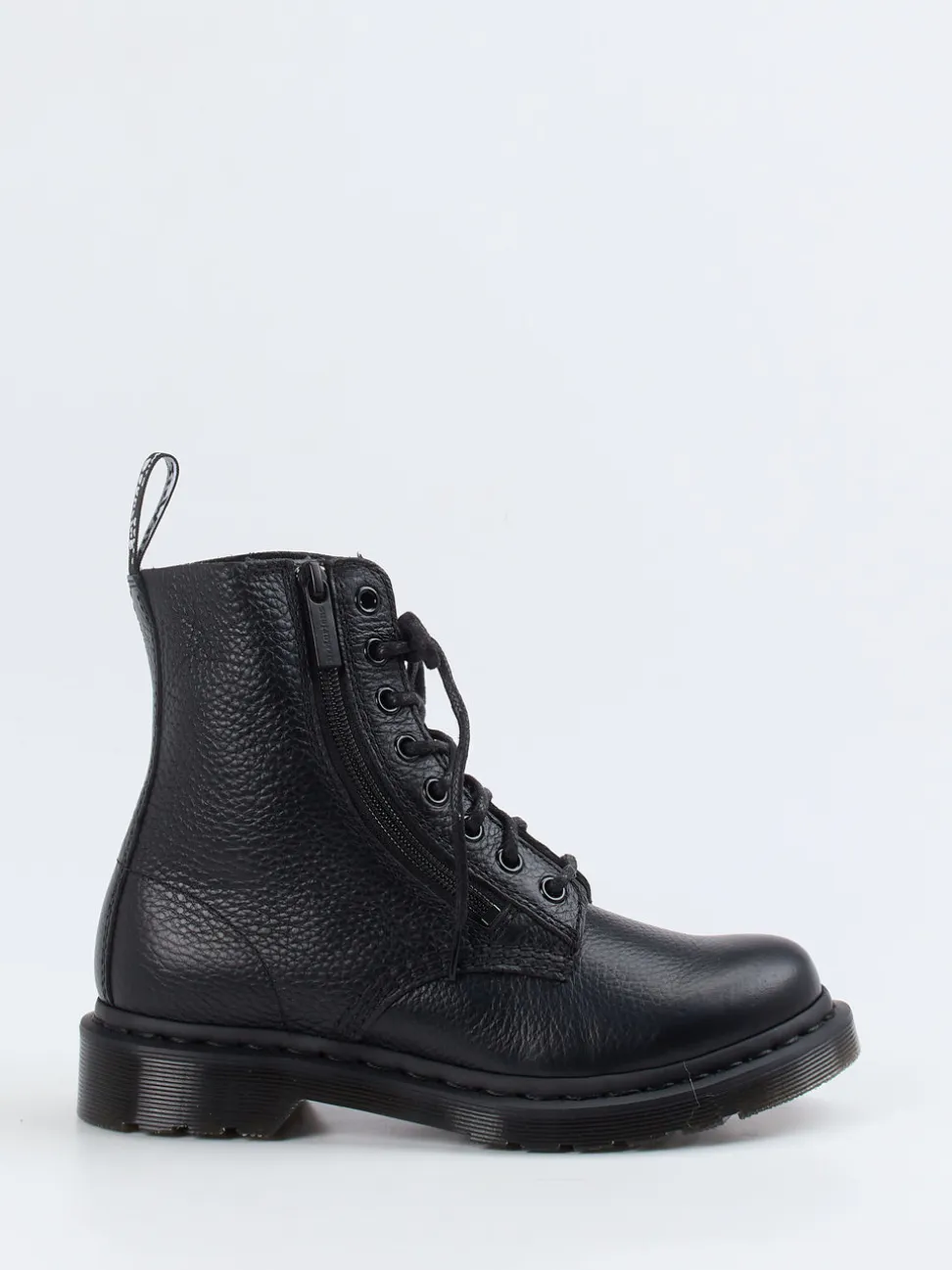 Dr. Martens – Schnürboots aus Kalbleder schwarz