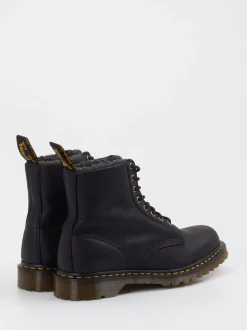 Dr. Martens – Schnürboots aus Fettleder Schwarz