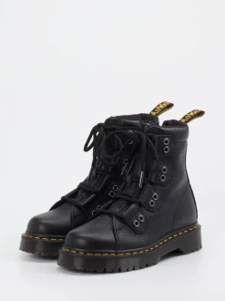 Dr. Martens – Schnürboots aus Kalbleder Schwarz