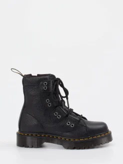 Dr. Martens – Schnürboots aus Kalbleder Schwarz
