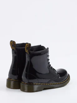 Dr. Martens – Schnürboots aus Lackleder Schwarz