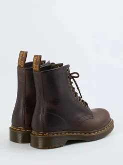 Dr. Martens – Schnürboots aus Fettleder dunkelbraun