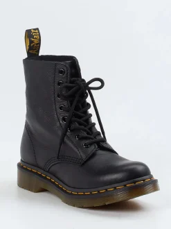 Dr. Martens – Schnürboots aus Kalbleder schwarz