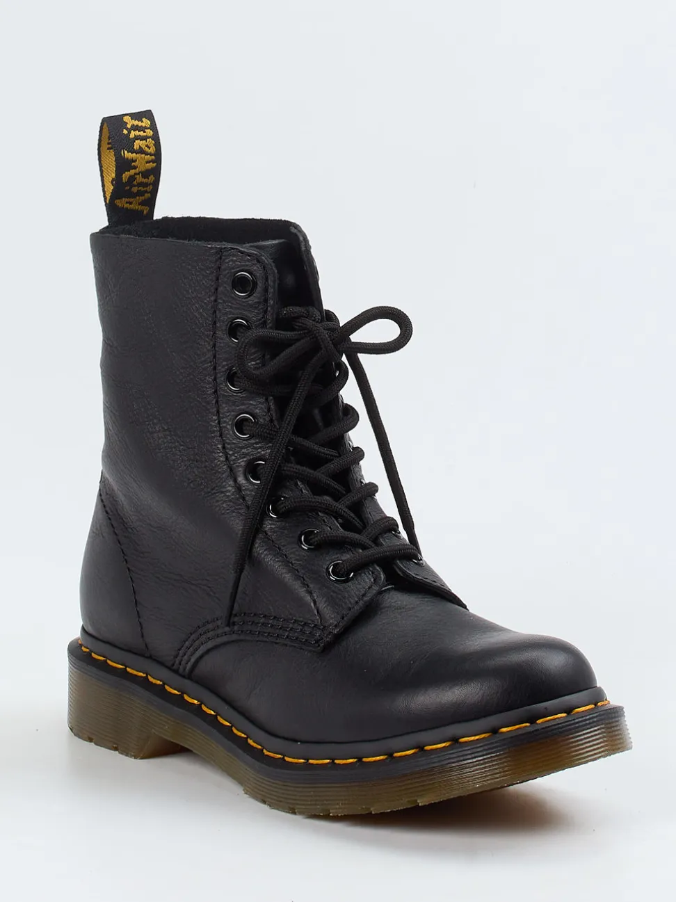 Dr. Martens – Schnürboots aus Kalbleder schwarz