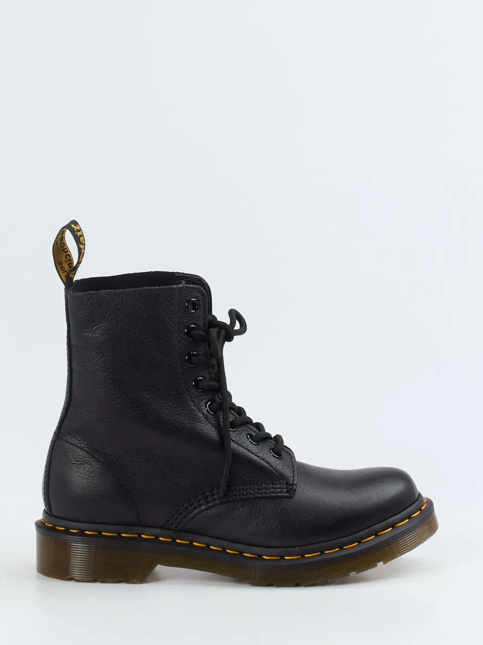 Dr. Martens – Schnürboots aus Kalbleder schwarz