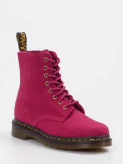 Dr. Martens – Schnürboots aus Kalbleder pink