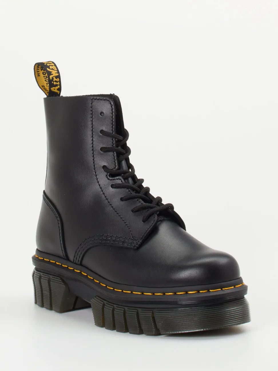 Dr. Martens – Schnürboots aus Kalbleder schwarz