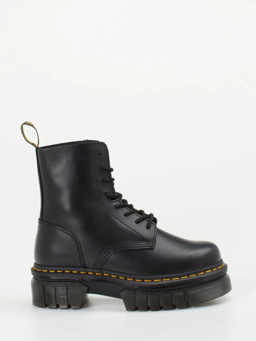 Dr. Martens – Schnürboots aus Kalbleder schwarz
