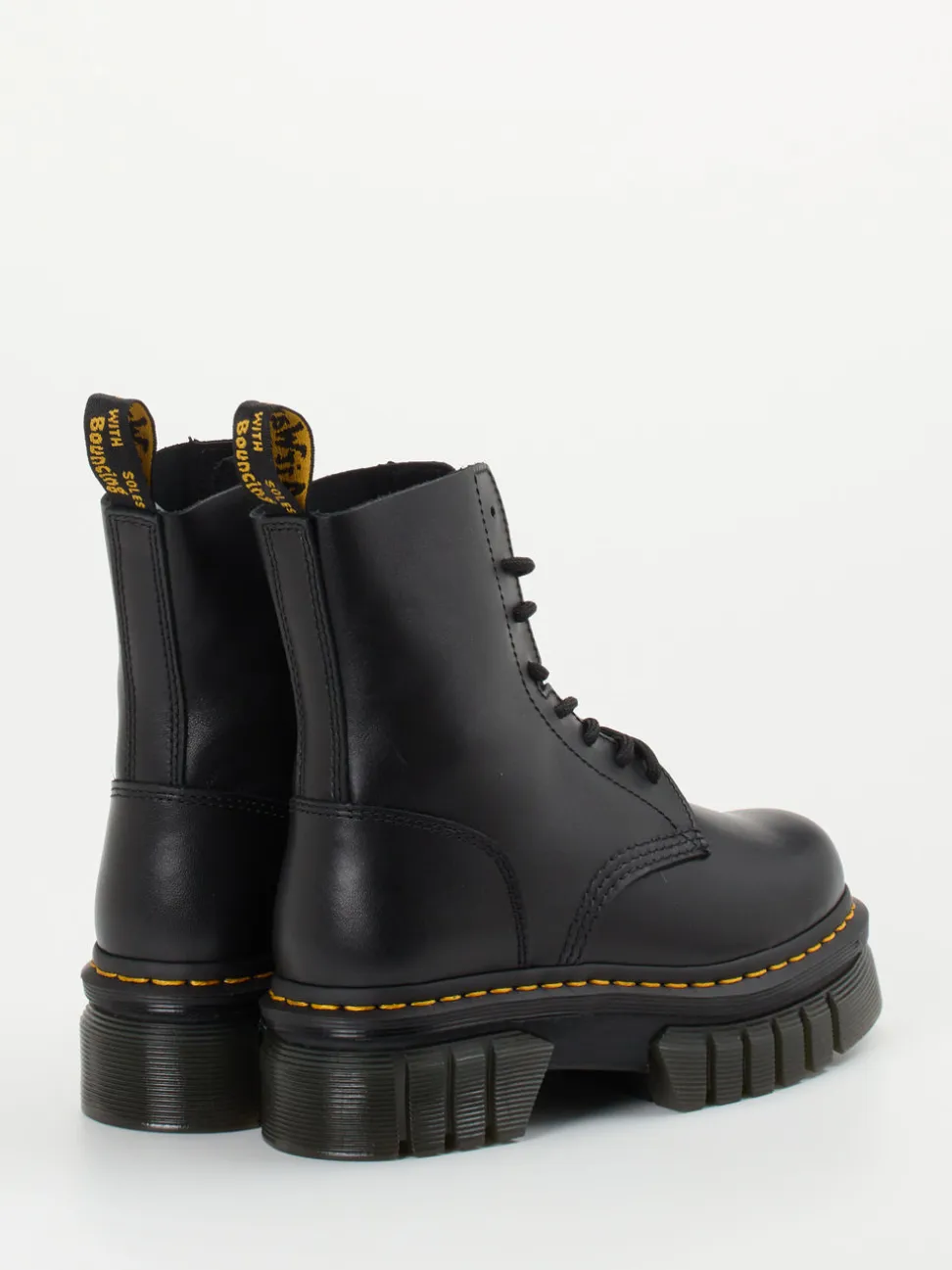 Dr. Martens – Schnürboots aus Kalbleder schwarz
