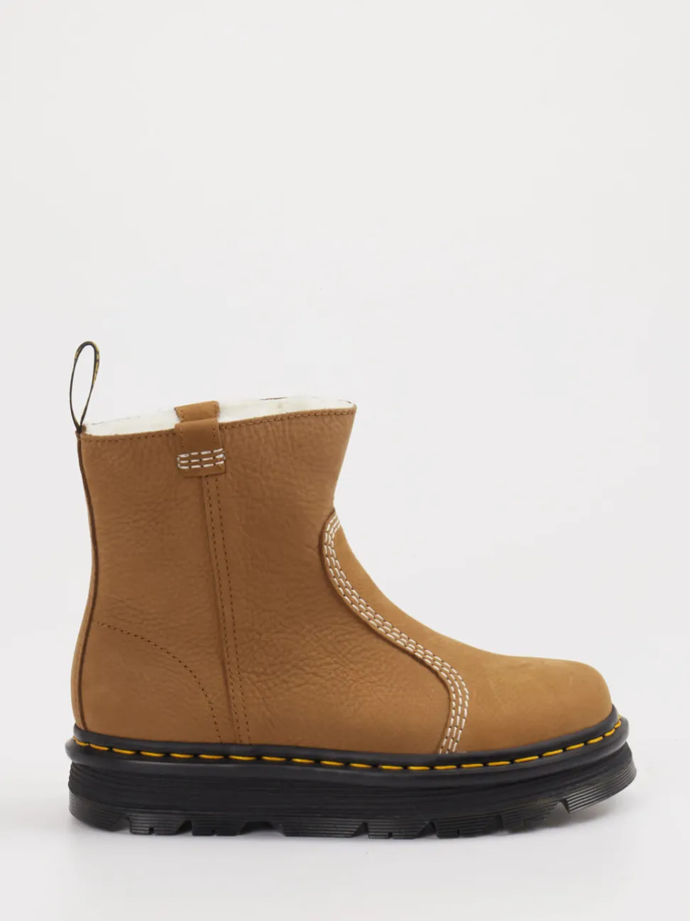 Dr. Martens – Stiefeletten aus Leder hellbraun
