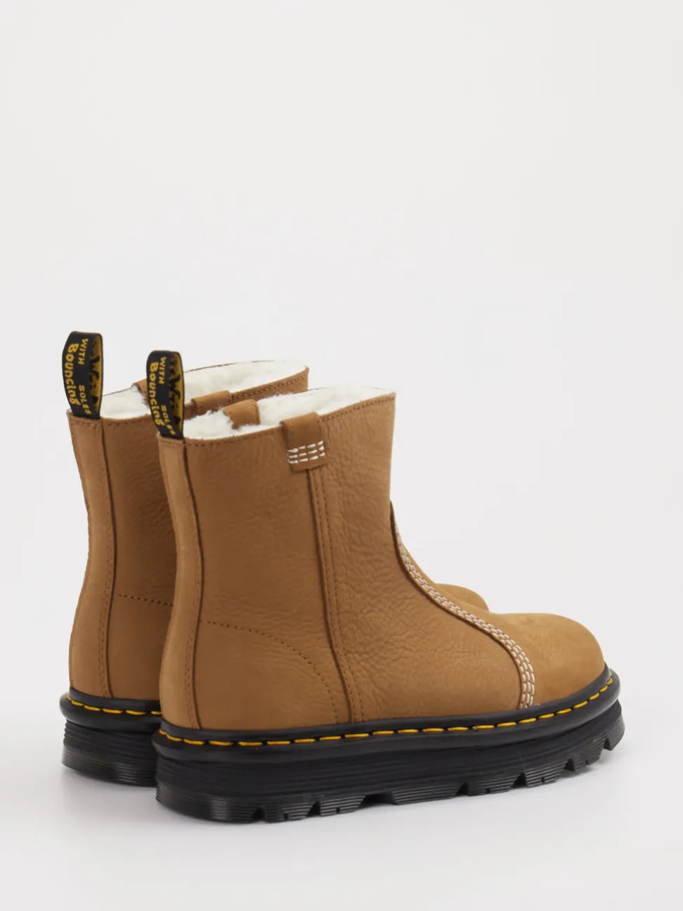 Dr. Martens – Stiefeletten aus Leder hellbraun