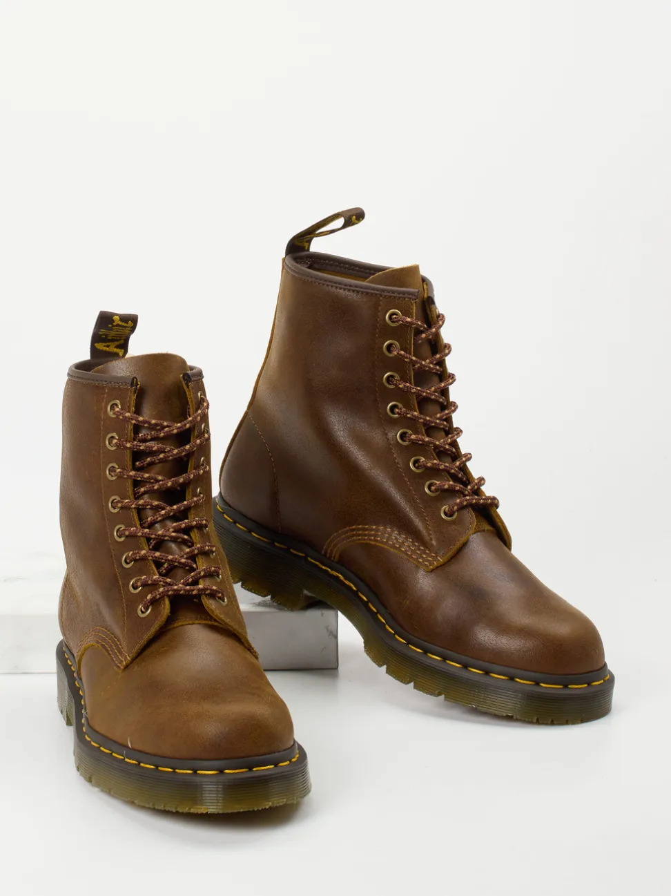 Dr. Martens – Worker Boots aus Fettleder braun