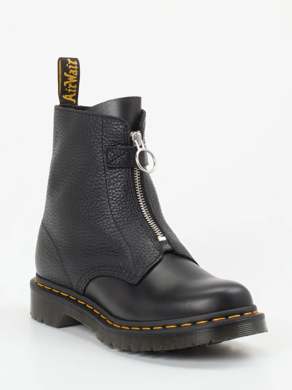 Dr. Martens – Zip-Stiefeletten aus Lammleder Schwarz
