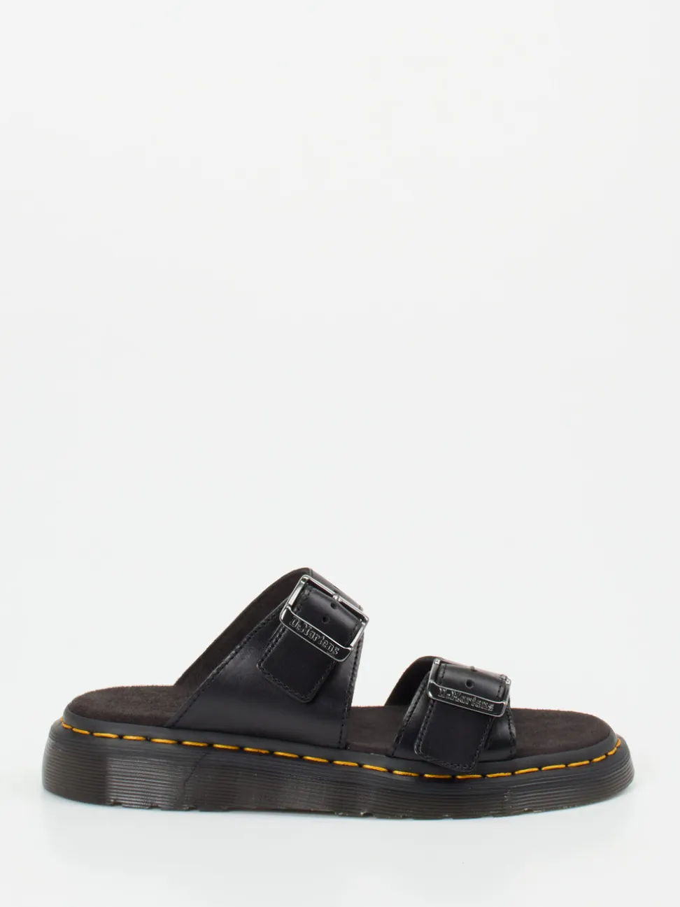 Dr. Martens – Zweiriemer-Sandale aus Kalbleder Schwarz