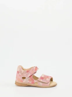 Däumling – Klettsandalen aus Veloursleder rosa