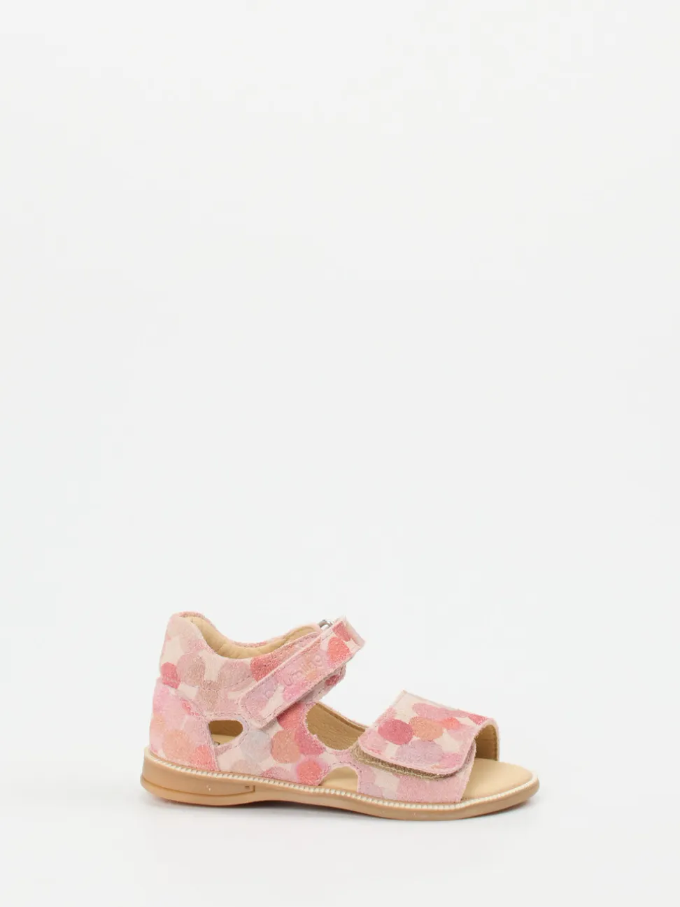 Däumling – Klettsandalen aus Veloursleder rosa
