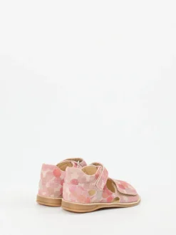 Däumling – Klettsandalen aus Veloursleder rosa