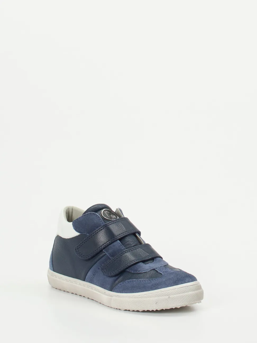 Däumling – Klett-Sneaker aus Kalbleder in Blau