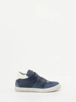 Däumling – Klett-Sneaker aus Kalbleder in Blau