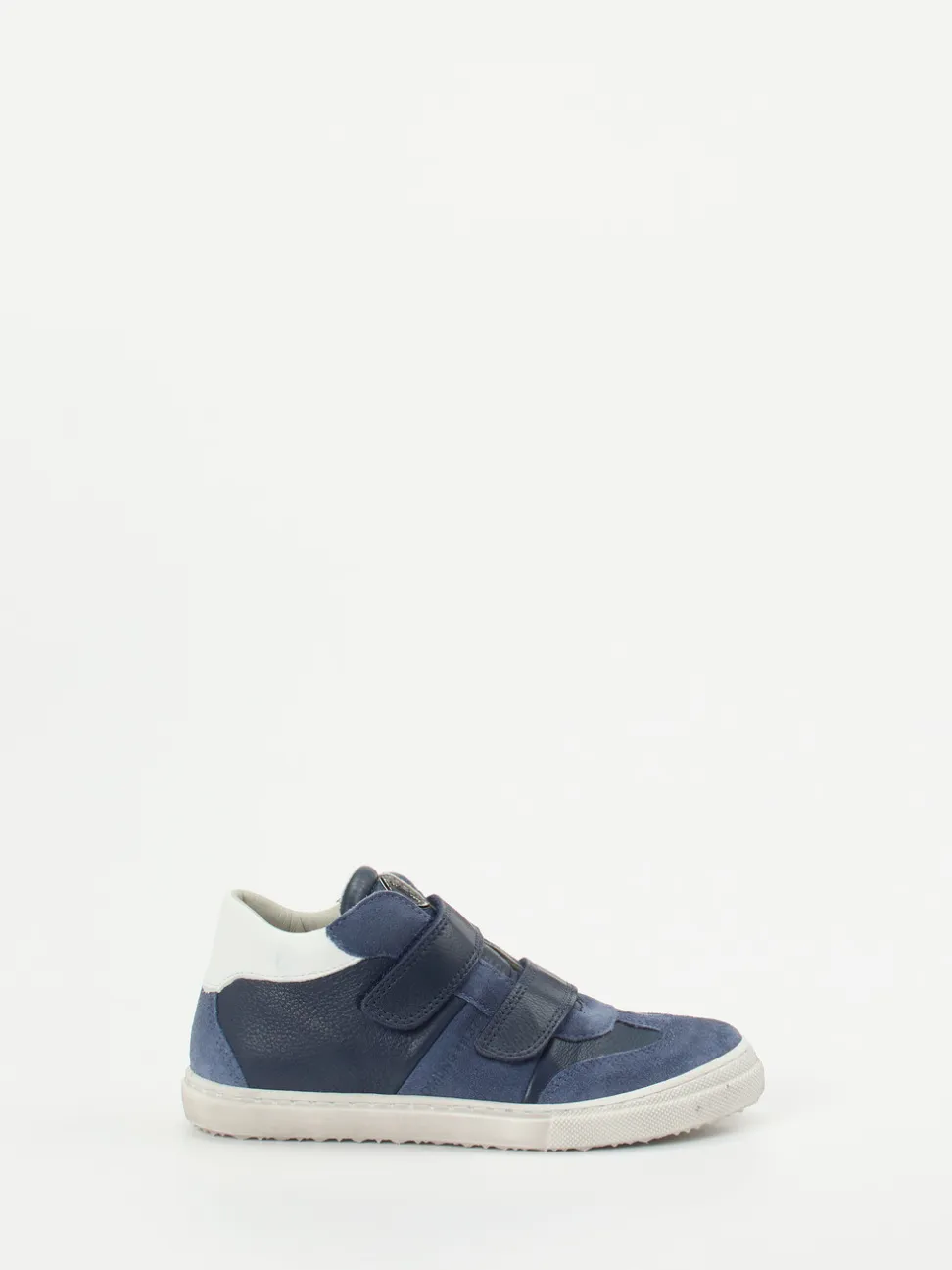 Däumling – Klett-Sneaker aus Kalbleder in Blau