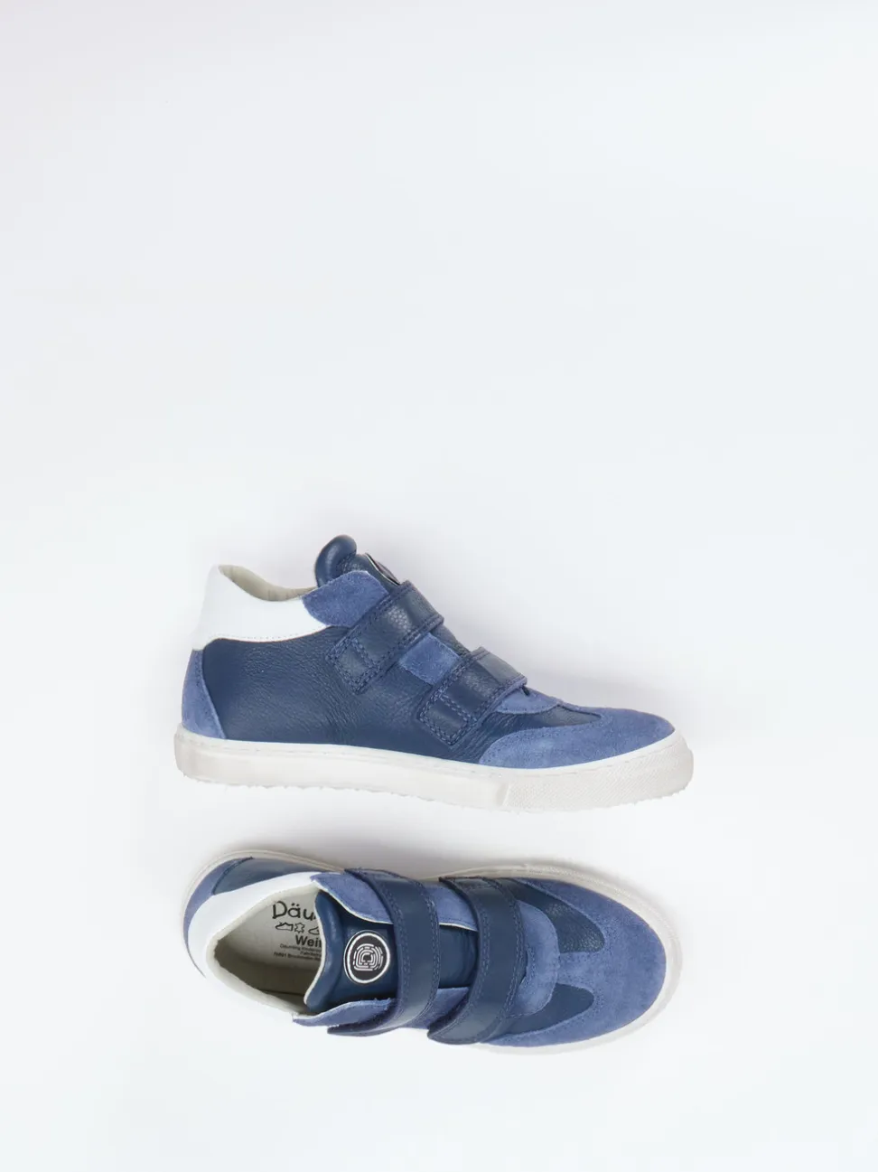 Däumling – Klett-Sneaker aus Kalbleder in Blau