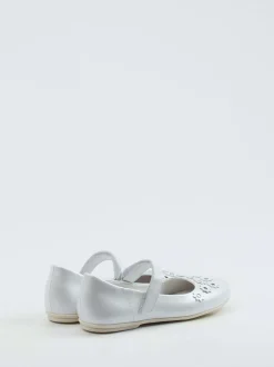 Däumling – Mary Jane Ballerinas aus Kalbleder Perlweiß