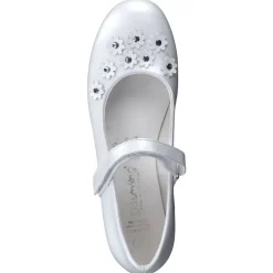 Däumling – Mary Jane Ballerinas aus Kalbleder Perlweiß