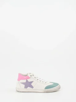 Däumling – Mid-Top Sneaker aus Kalbleder Offwhite