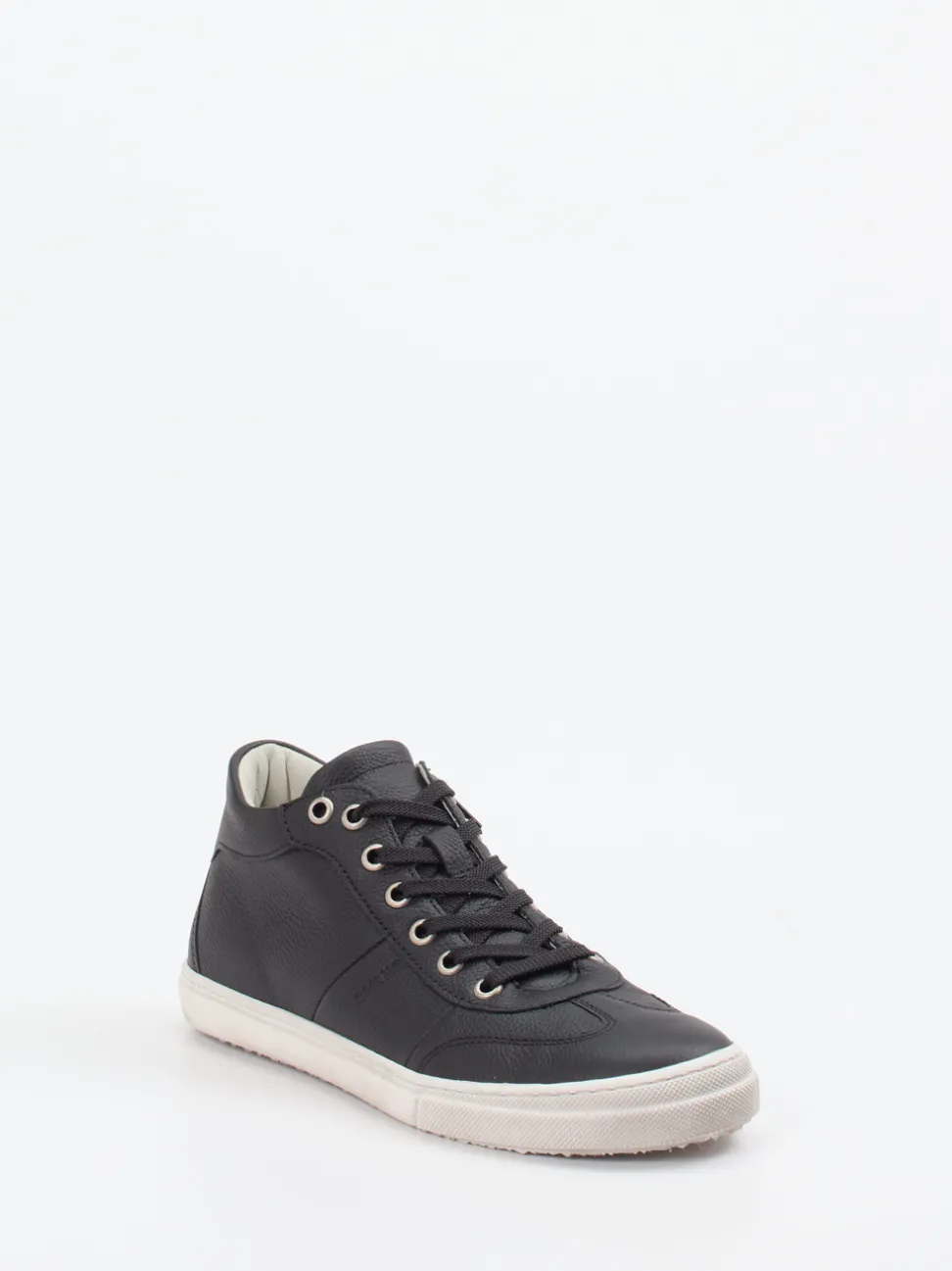 Däumling – Mid-Top Sneaker aus Kalbleder schwarz