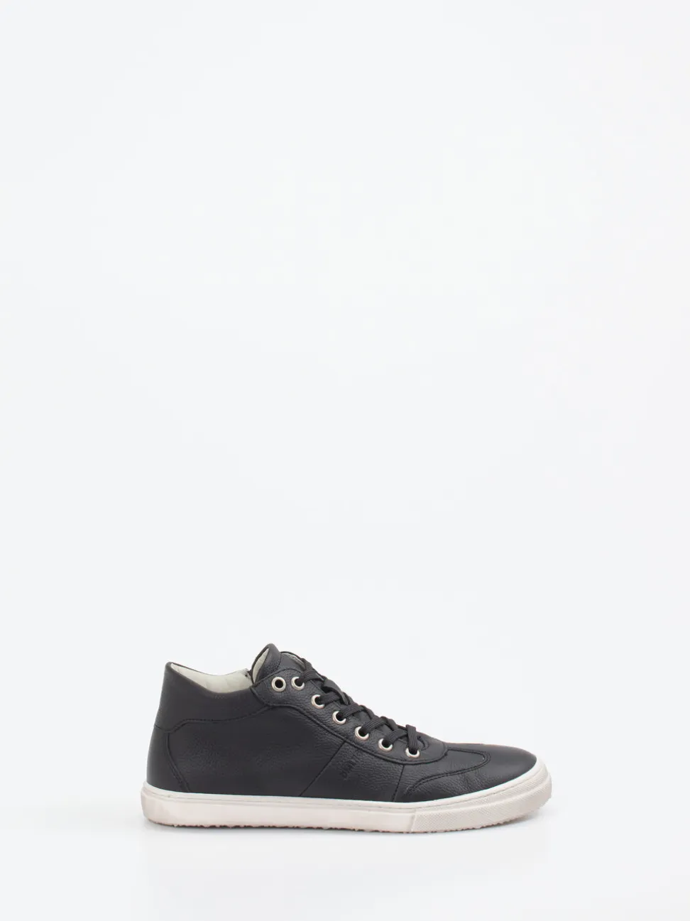 Däumling – Mid-Top Sneaker aus Kalbleder schwarz