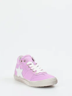 Däumling – Mid-Top-Sneaker aus Kalbleder Fliederrosa