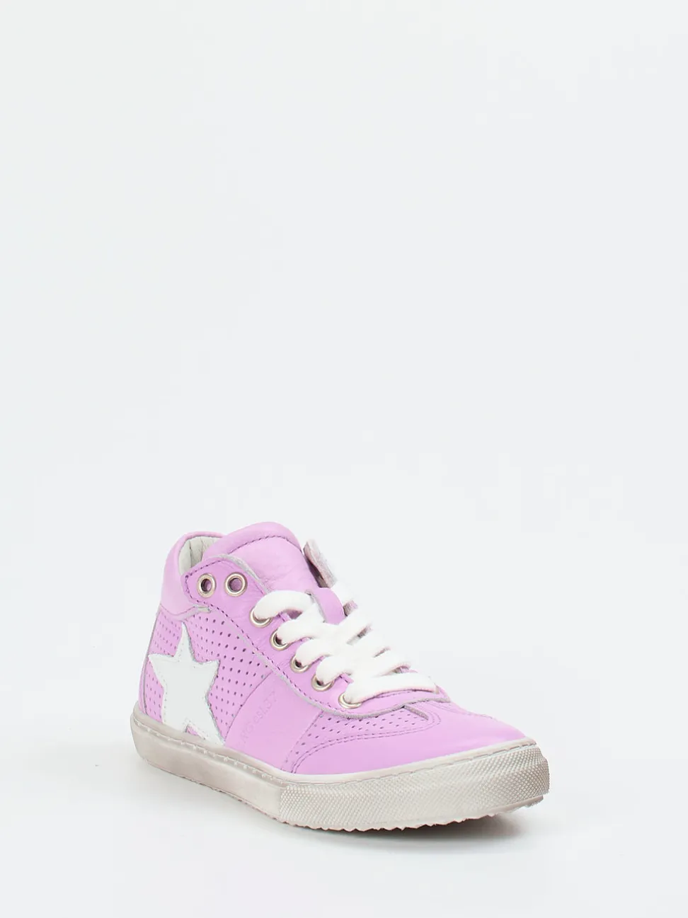 Däumling – Mid-Top-Sneaker aus Kalbleder Fliederrosa