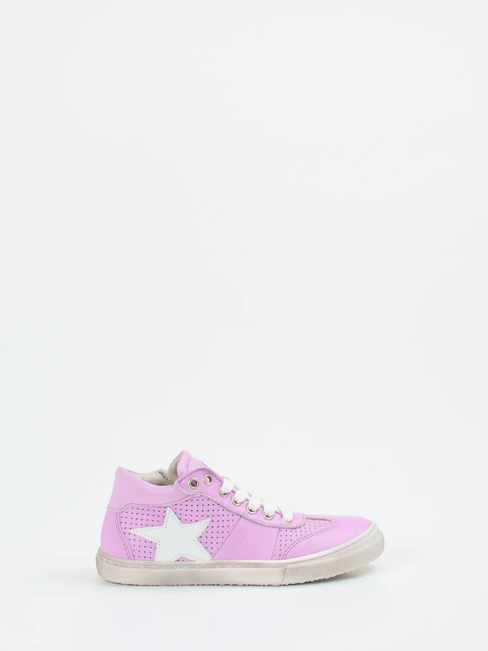 Däumling – Mid-Top-Sneaker aus Kalbleder Fliederrosa