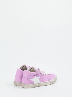 Däumling – Mid-Top-Sneaker aus Kalbleder Fliederrosa
