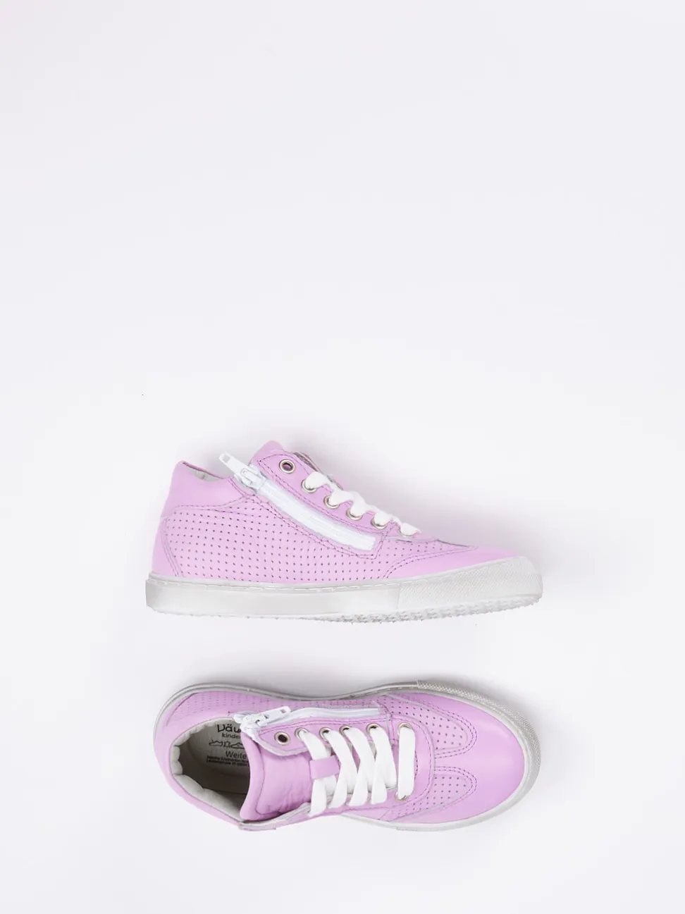 Däumling – Mid-Top-Sneaker aus Kalbleder Fliederrosa