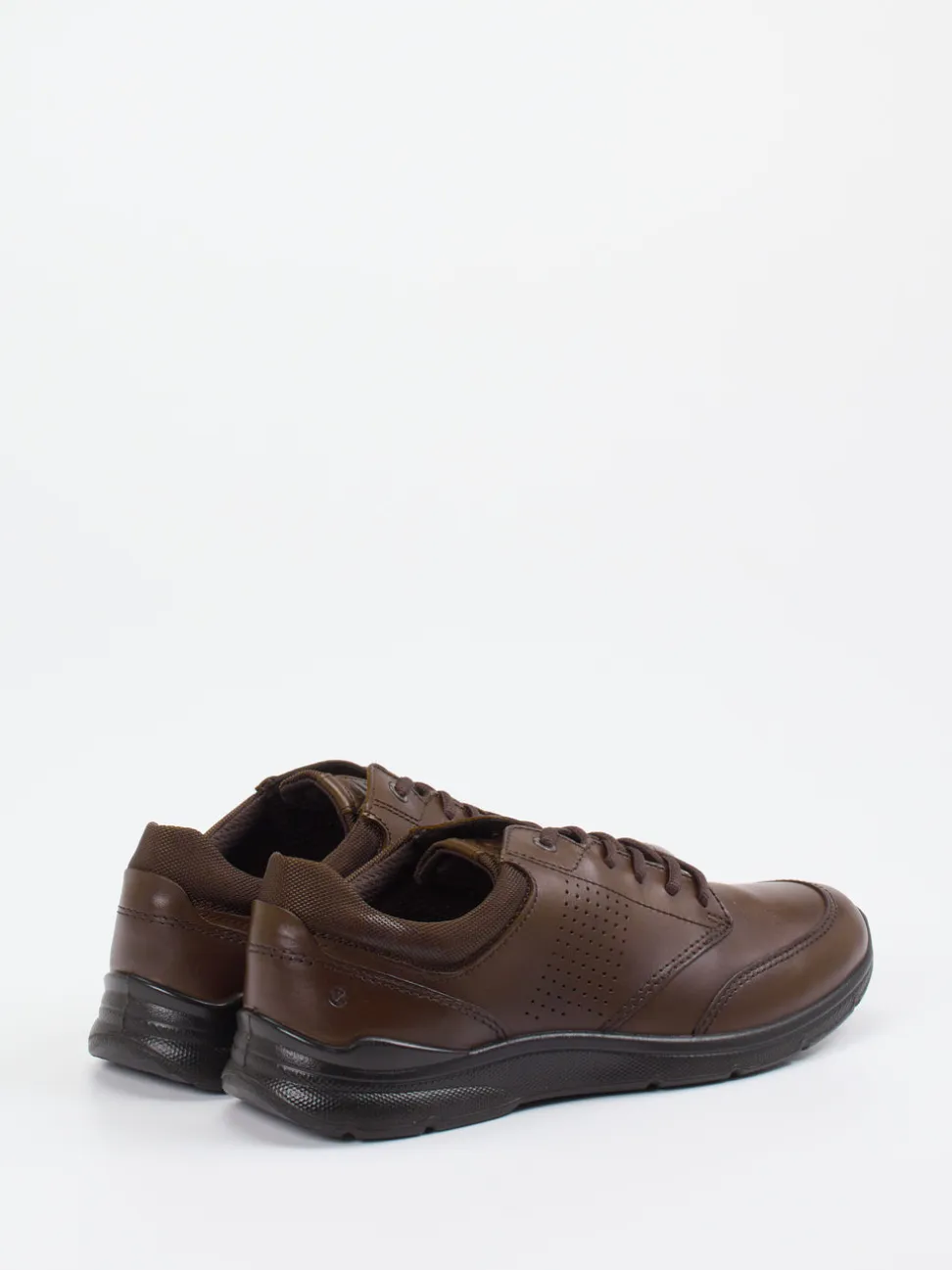 Ecco – Bequem-Sneaker aus Glattleder braun