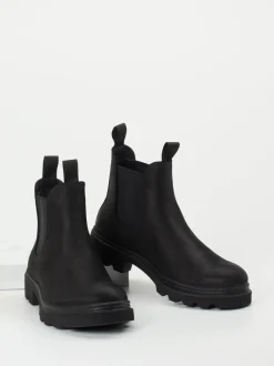 Ecco – Chelsea Boots aus Fettleder schwarz