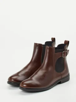 Ecco – Chelsea Boots aus Kalbleder Dunkelbraun
