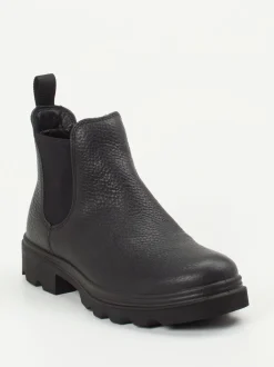 Ecco – Chelsea Boots aus Kalbleder Schwarz