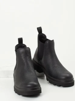 Ecco – Chelsea Boots aus Kalbleder Schwarz