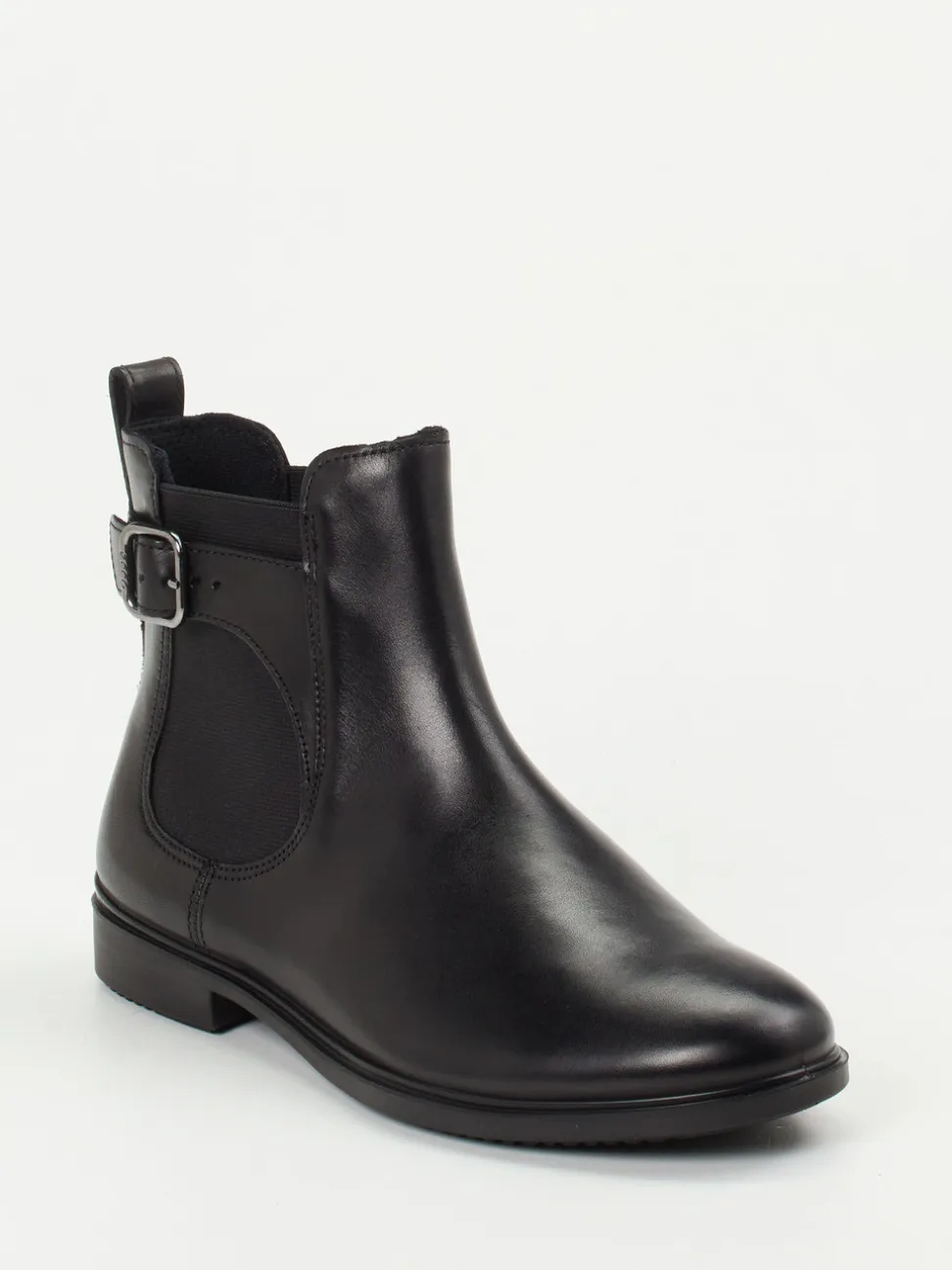 Ecco – Chelsea Boots aus Kalbleder schwarz