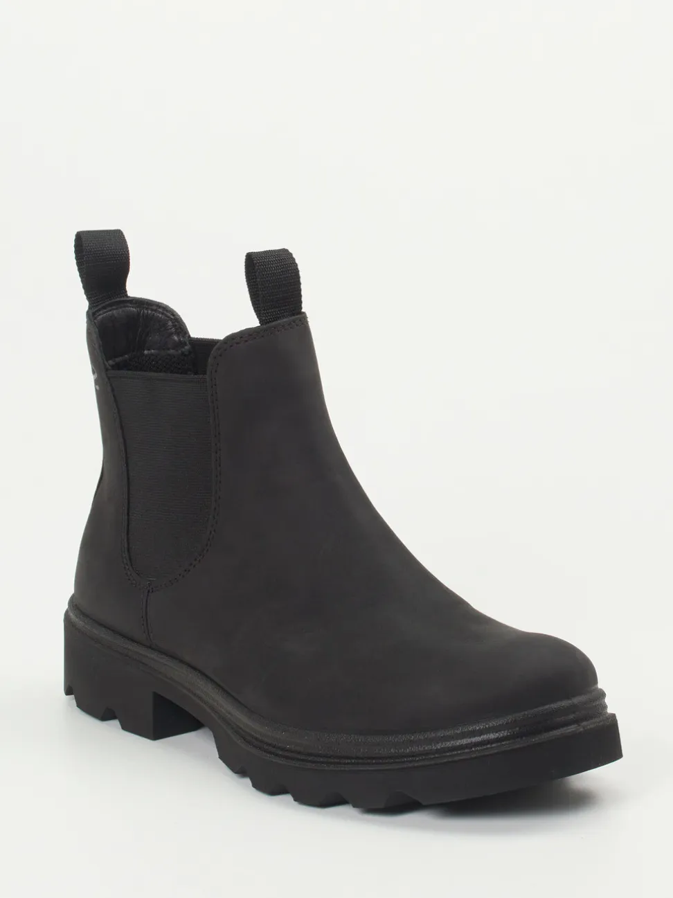 Ecco – Chelsea Boots aus Nubukleder schwarz