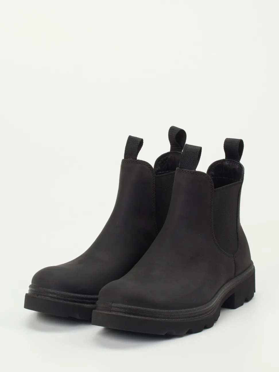 Ecco – Chelsea Boots aus Nubukleder schwarz