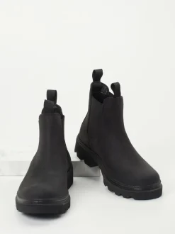 Ecco – Chelsea Boots aus Nubukleder schwarz